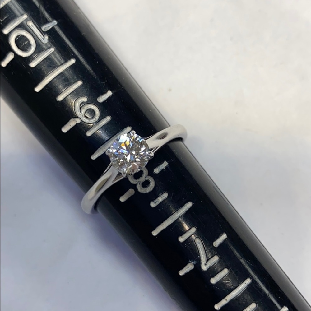 Diamond Solitaire Ring - image 6